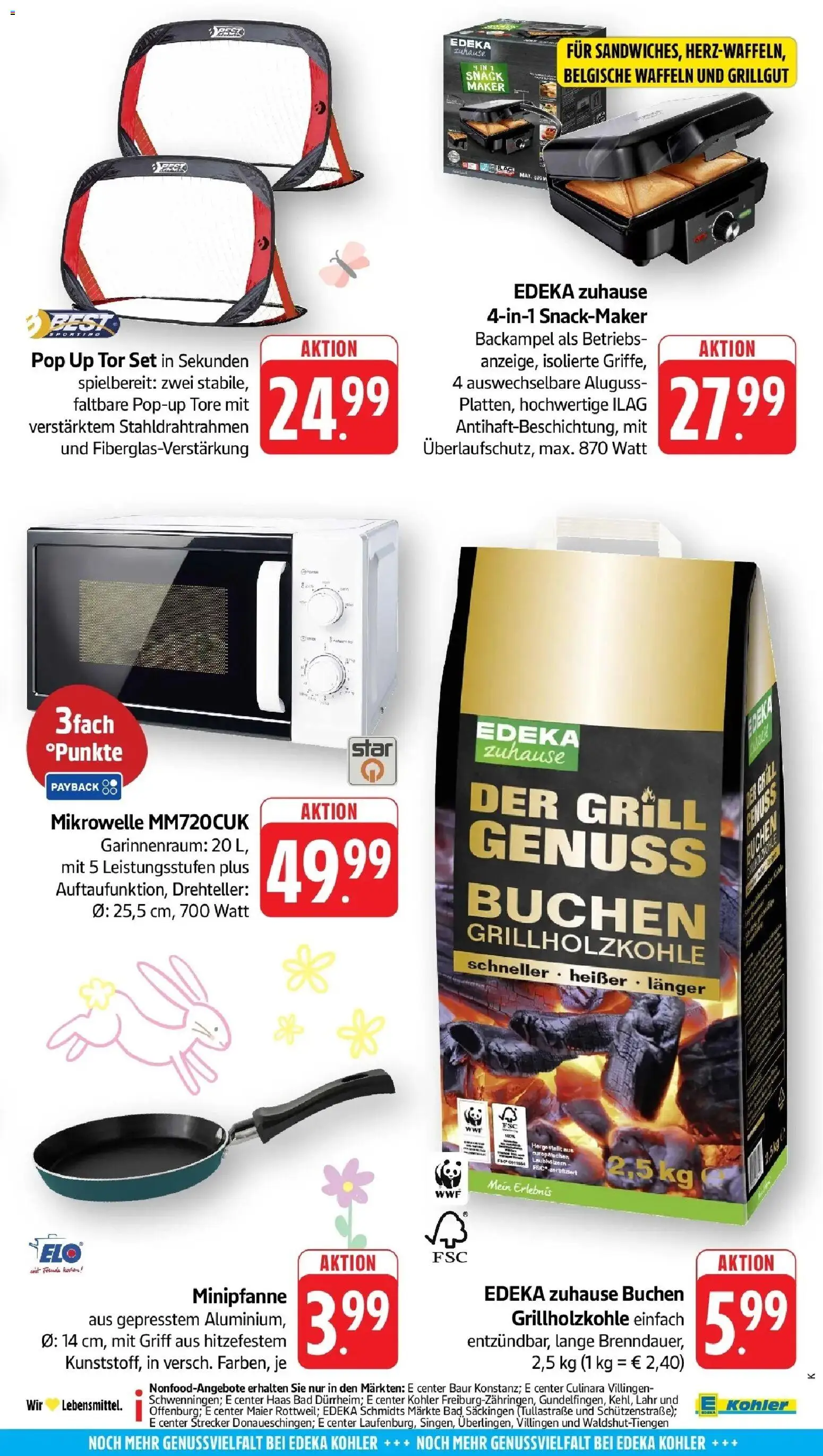 Edeka prospekt Ettenheim	 – gültig ab 29.03.2026 | Seite: 64 | Produkte: Mikrowelle, Grill, Bad, Waffeln