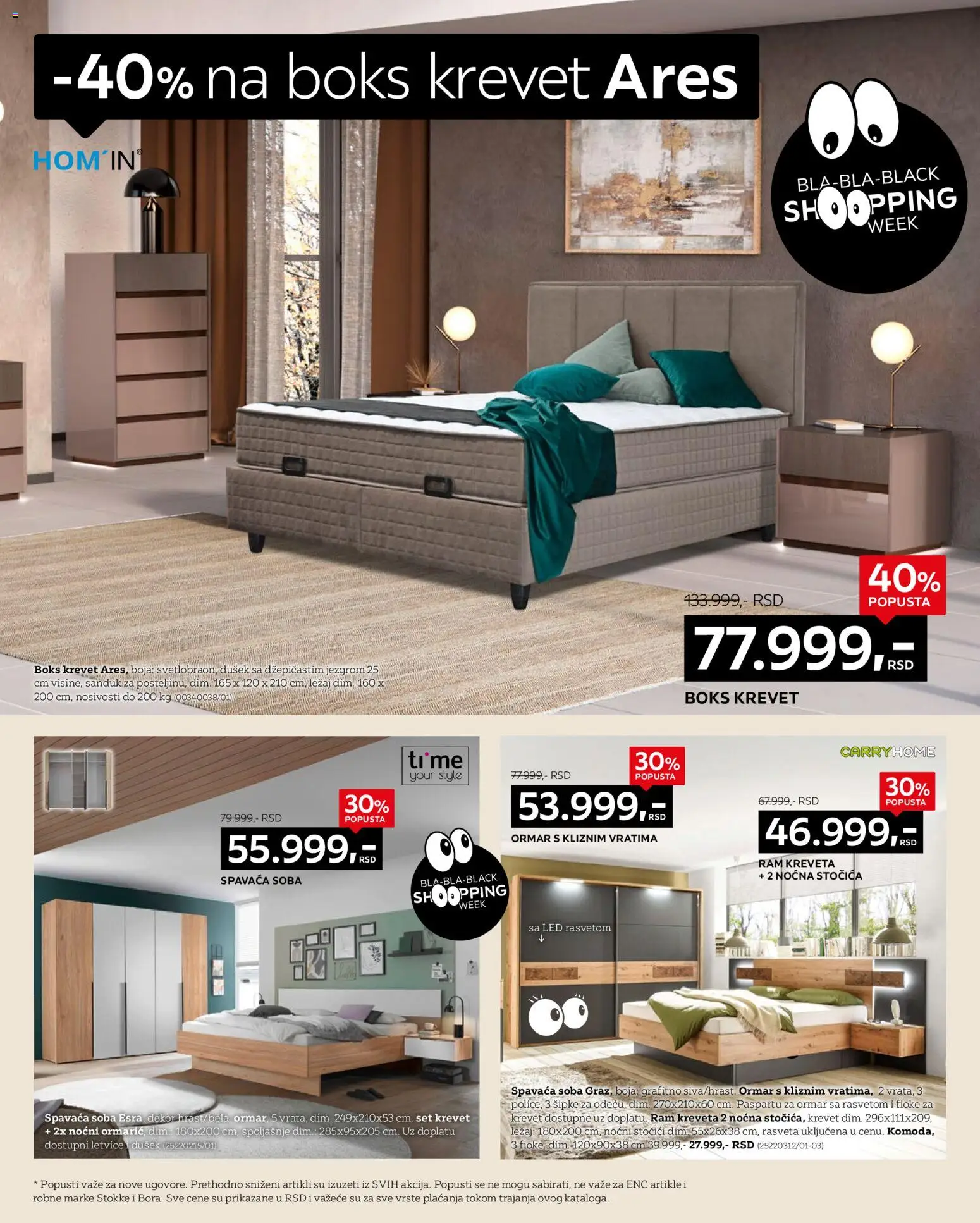 Lesnina XXXL katalog - važi od 21.11.2025 | Strana: 8 | Proizvode: Krevet, Dušek, Ormar