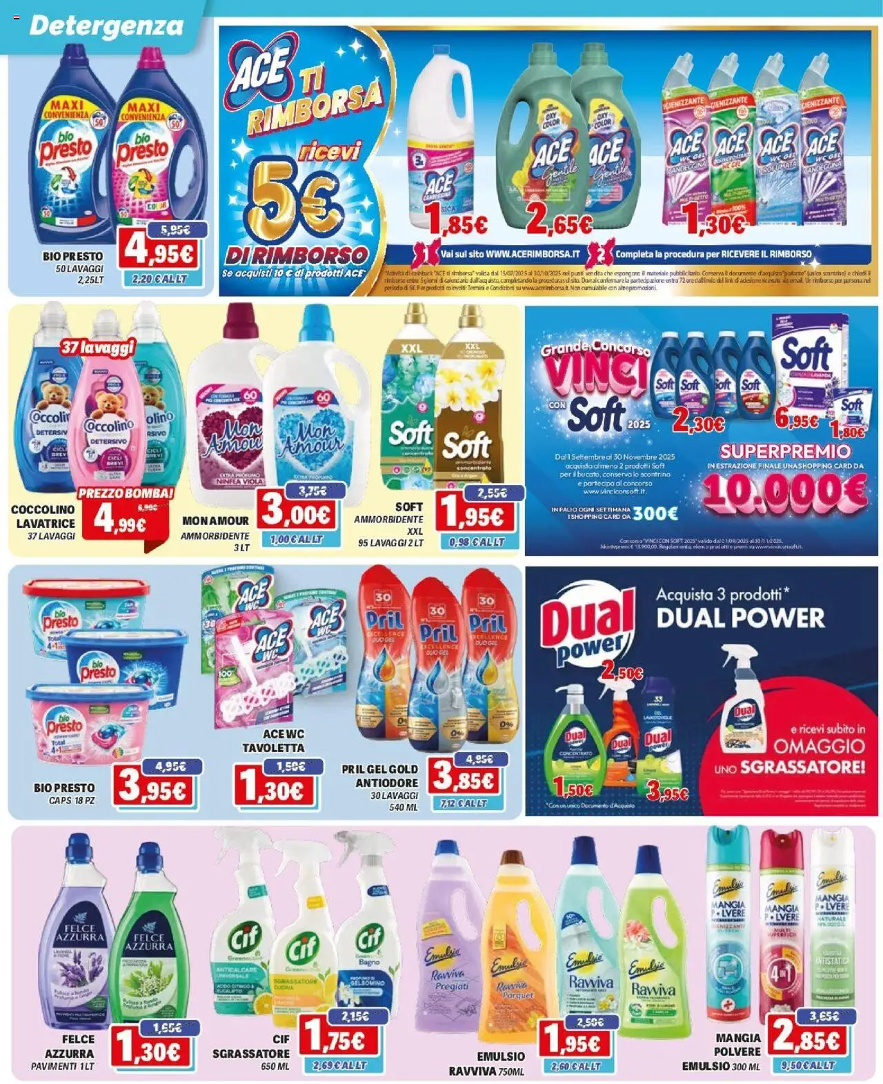 Volantino Orizzonte del 11.09.2025 | Pagina: 14 | Prodotti: Ammorbidente, Anticalcare, Lavastoviglie, Lavanda