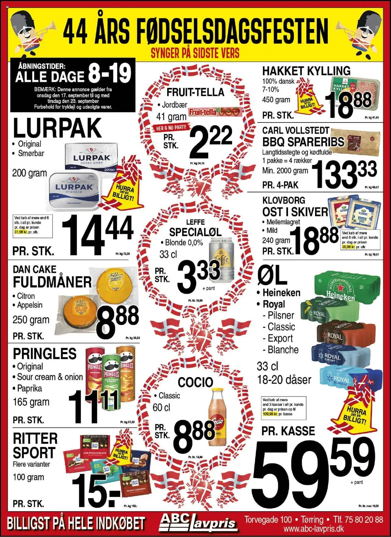 Abc Lavpris tilbudsavis – gyldig fra 17.09.2025 | Side: 1 | Produkter: Ost, Jordbær, Nougat, Paprika