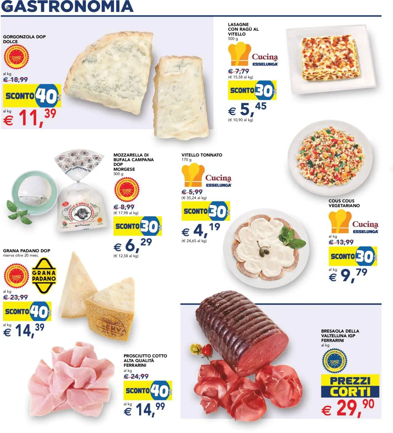 Volantino Esselunga S del 11.09.2025 | Pagina: 14 | Prodotti: Prosciutto Cotto, Bresaola, Prosciutto, Grana Padano
