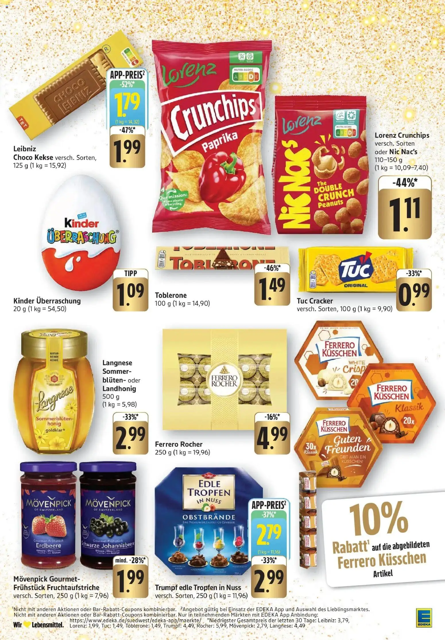 Edeka prospekt Ottersweier	 – gültig ab 08.12.2025 | Seite: 19 | Produkte: Langnese, Lorenz crunchips, Chips, Kekse