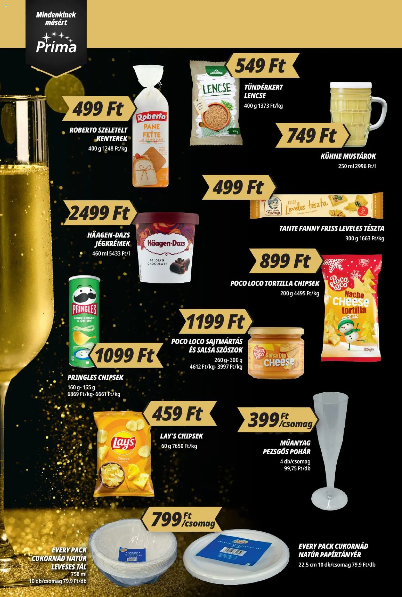 CBA Príma akciós ujság - amely érvényes a következő dátumtól: 13.12.2025 | Oldal: 8 | Termékek: Pringles, Tortilla, Chipsek, Tészta