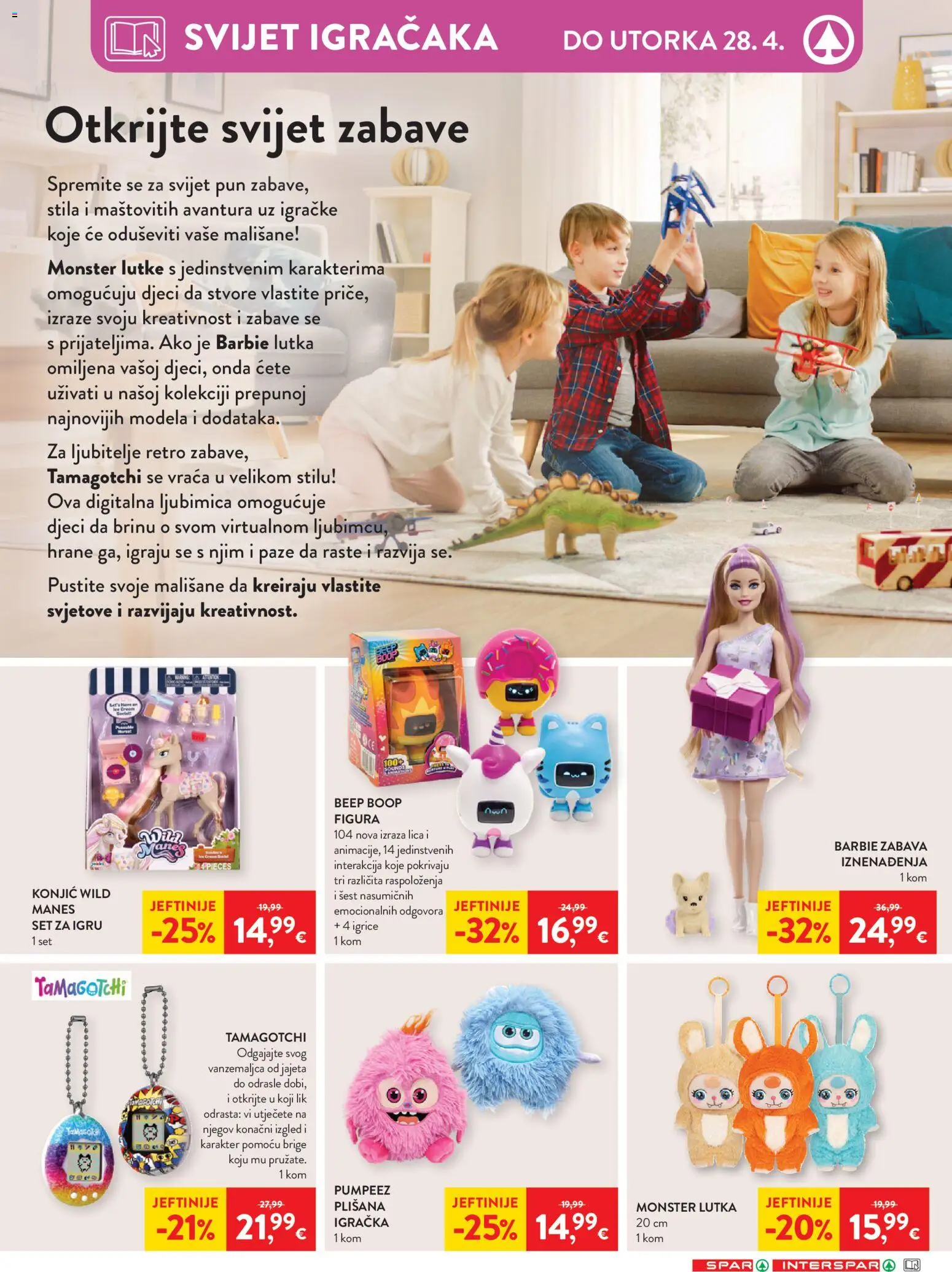 Spar katalog | vrijedi od 15.04.2026 | Stranica: 27 | Proizvodi: Barbie, Lutka, Lutke