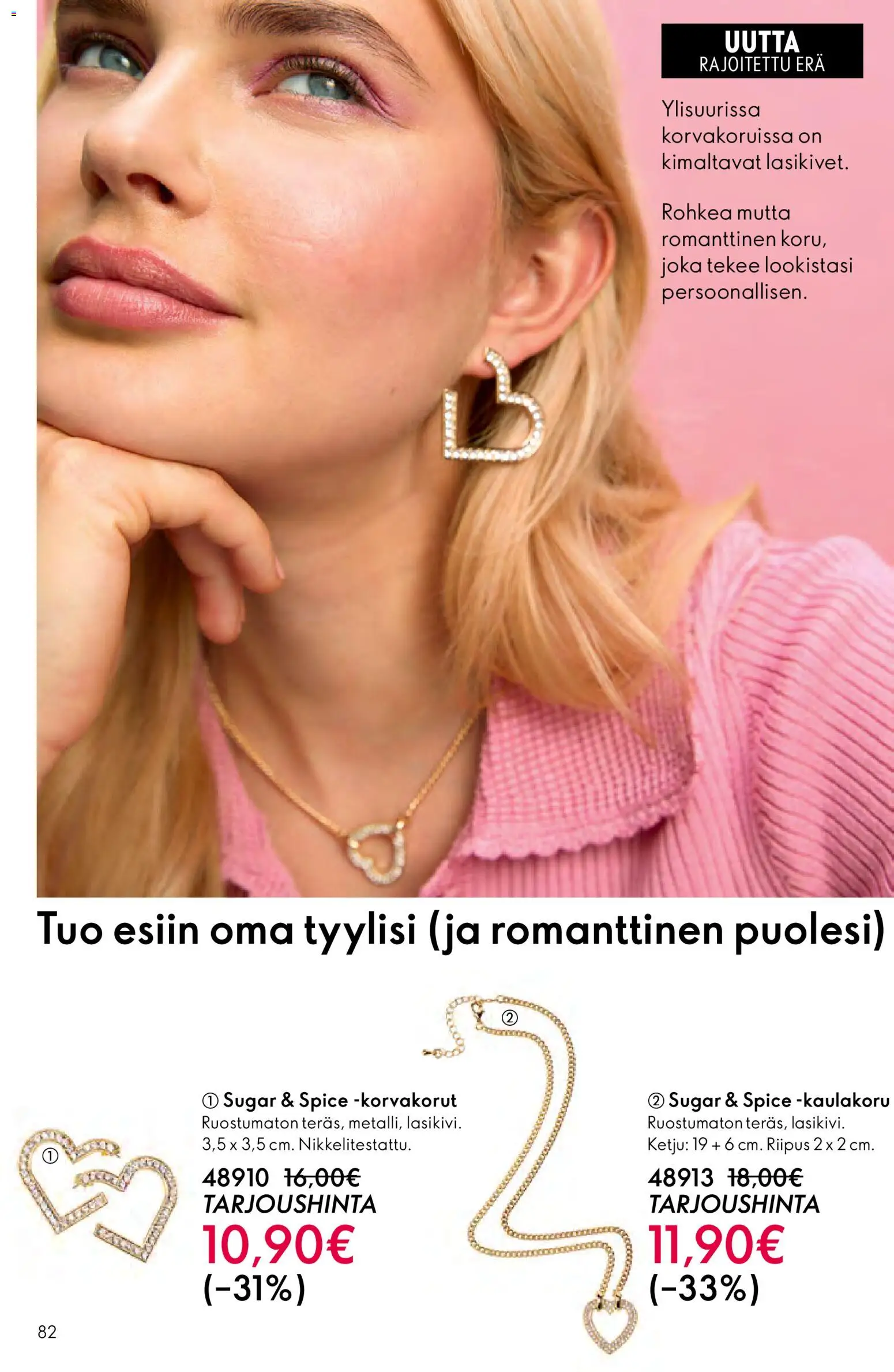 Oriflame - Esite 02 – voimassa 28.01.2026 alkaen | Sivu: 82 | Tuotteet: Kaulakoru, Korvakorut