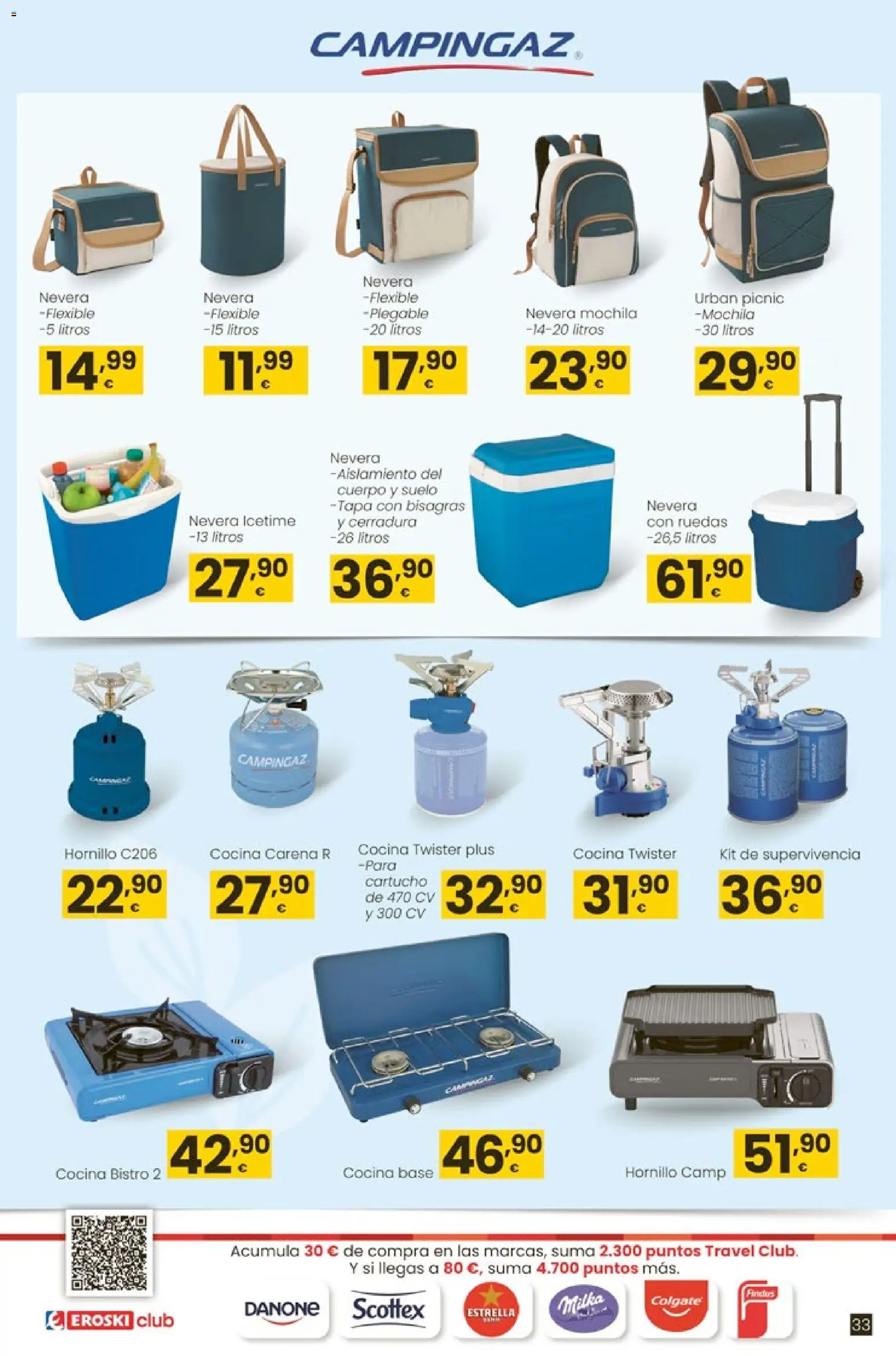Eroski - Qué oasis │ válido desde el 26.03.2026 | Página: 33 | Productos: Mochila, Cocina, Nevera