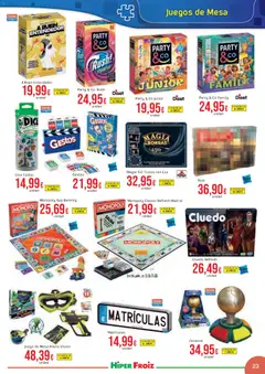 Vista previa Froiz - Catálogo Juguetes válido desde el 21.11.2025 | Página: 23 | Productos: Juegos de mesa, Mesa