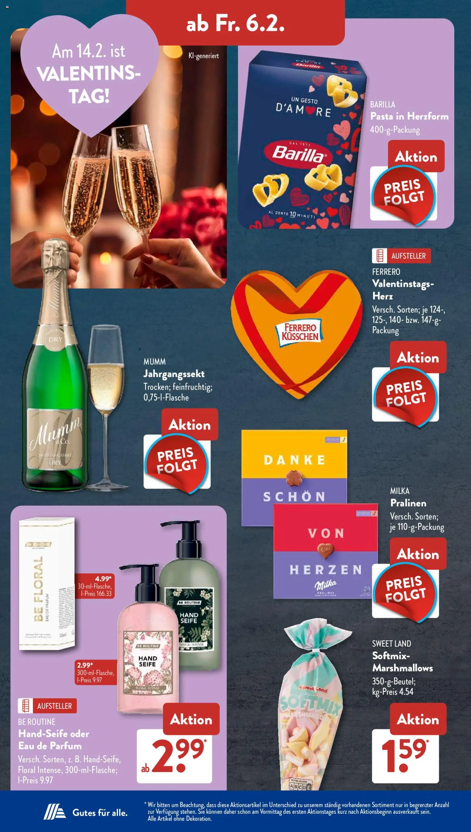 Aldi Süd Prospekt 	 – gültig ab 02.02.2026 | Seite: 14 | Produkte: Barilla, Seife, Eau de Parfum, Pasta