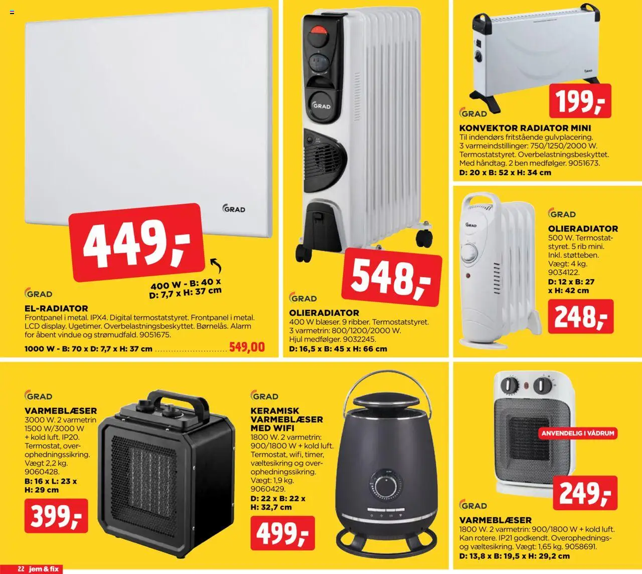 Jem & fix tilbudsavis – gyldig fra 28.09.2025 | Side: 22 | Produkter: Radiator