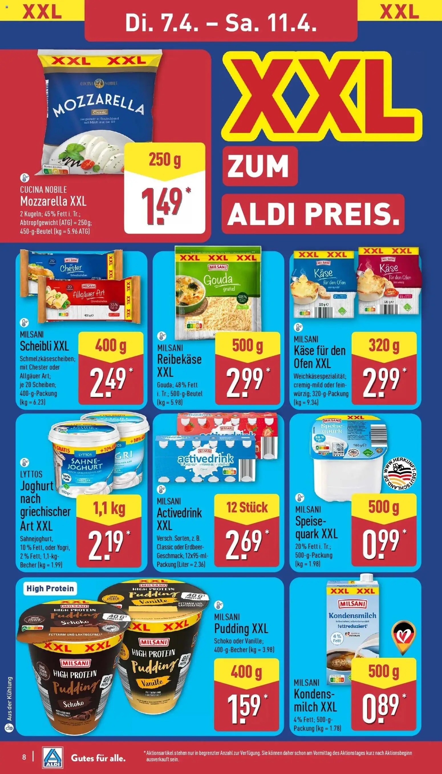 Aldi - ALDI Nord: Wochenangebote – gültig ab 05.04.2026 | Seite: 9 | Produkte: Ofen, Joghurt, Mozzarella, Pudding