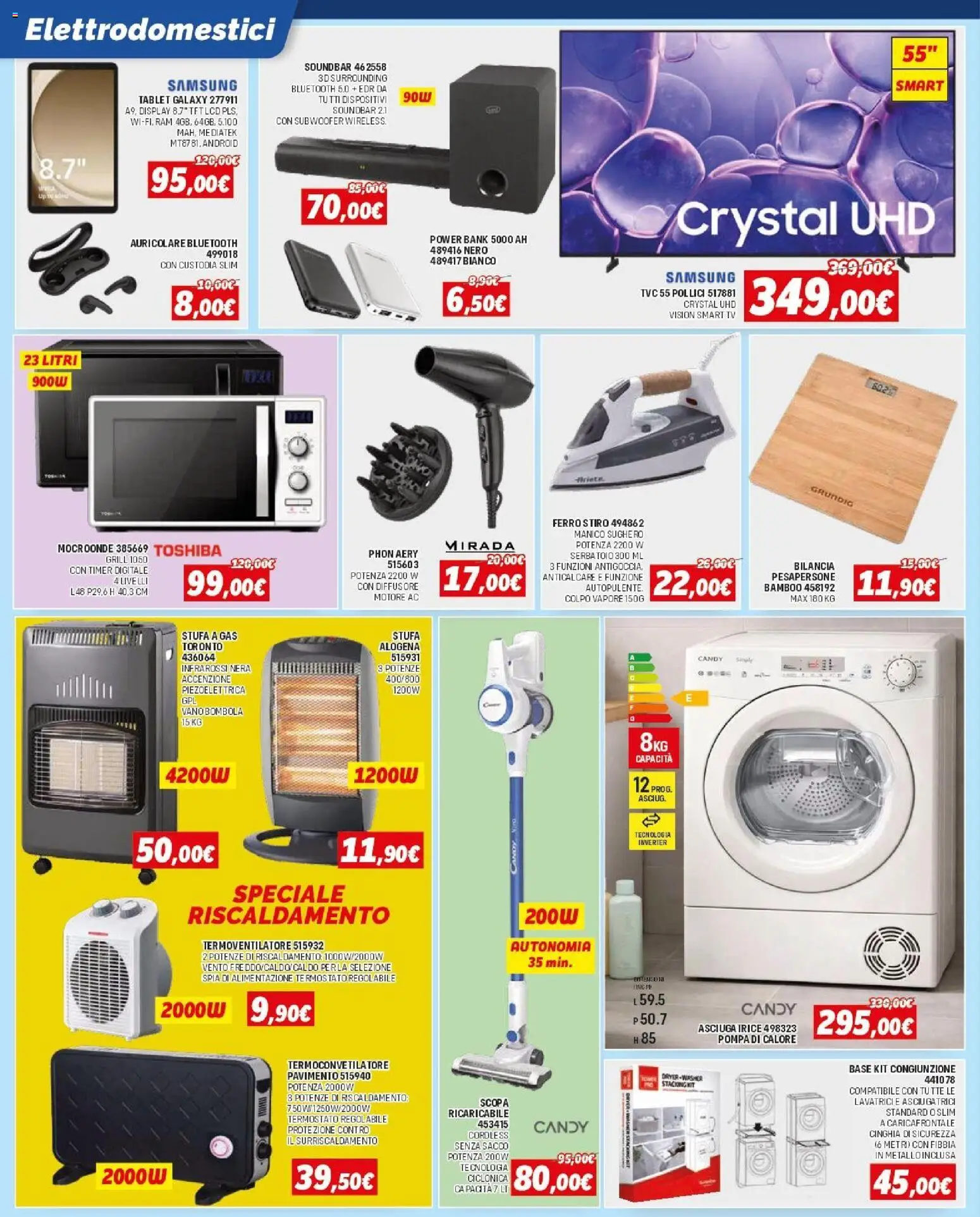 Volantino Orizzonte del 15.01.2026 | Pagina: 6 | Prodotti: Power bank, Tablet, Scopa, Samsung