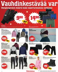 Kärkkäinen-mainoslehti voimassa 10.12.2025 alkaen | Sivu: 10 | Tuotteet: Kangas, Housut, Bokserit