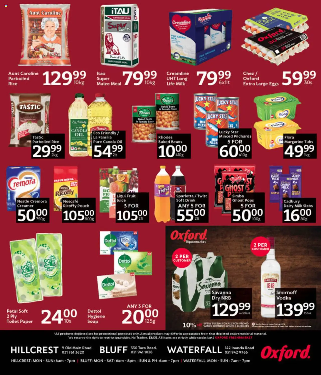 Oxford Freshmarket - Price Drop │ valid from 09.08.2025 | Page: 2 | Products: Beans, Toilet, Eggs, Paper