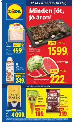 Lidl Akciós újság - amely érvényes a következő dátumtól: 24.07.2025