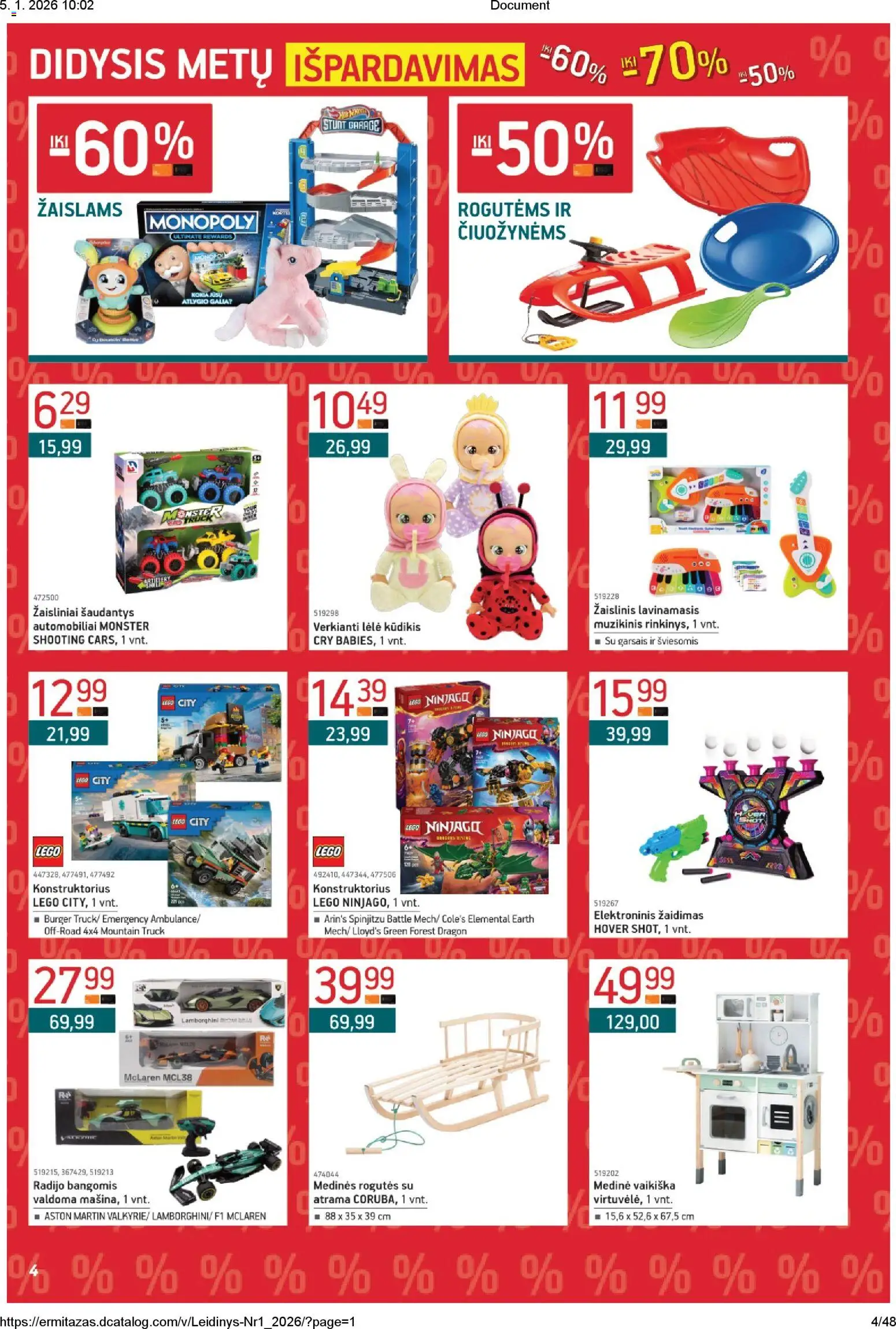 ERMITAŽAS akcijos nuo 05.01.2026 | Puslapis: 4 | Prekių: Žaidimas