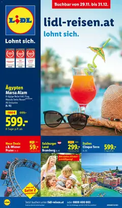 Lidl Dezember Reise - Highlights ab 29.11.2025 gültig