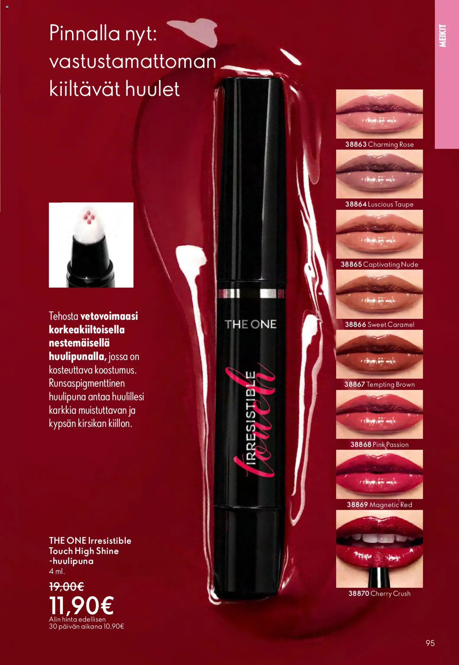 Oriflame - Esite 05 – voimassa 01.04.2026 alkaen | Sivu: 95 | Tuotteet: Huulipuna