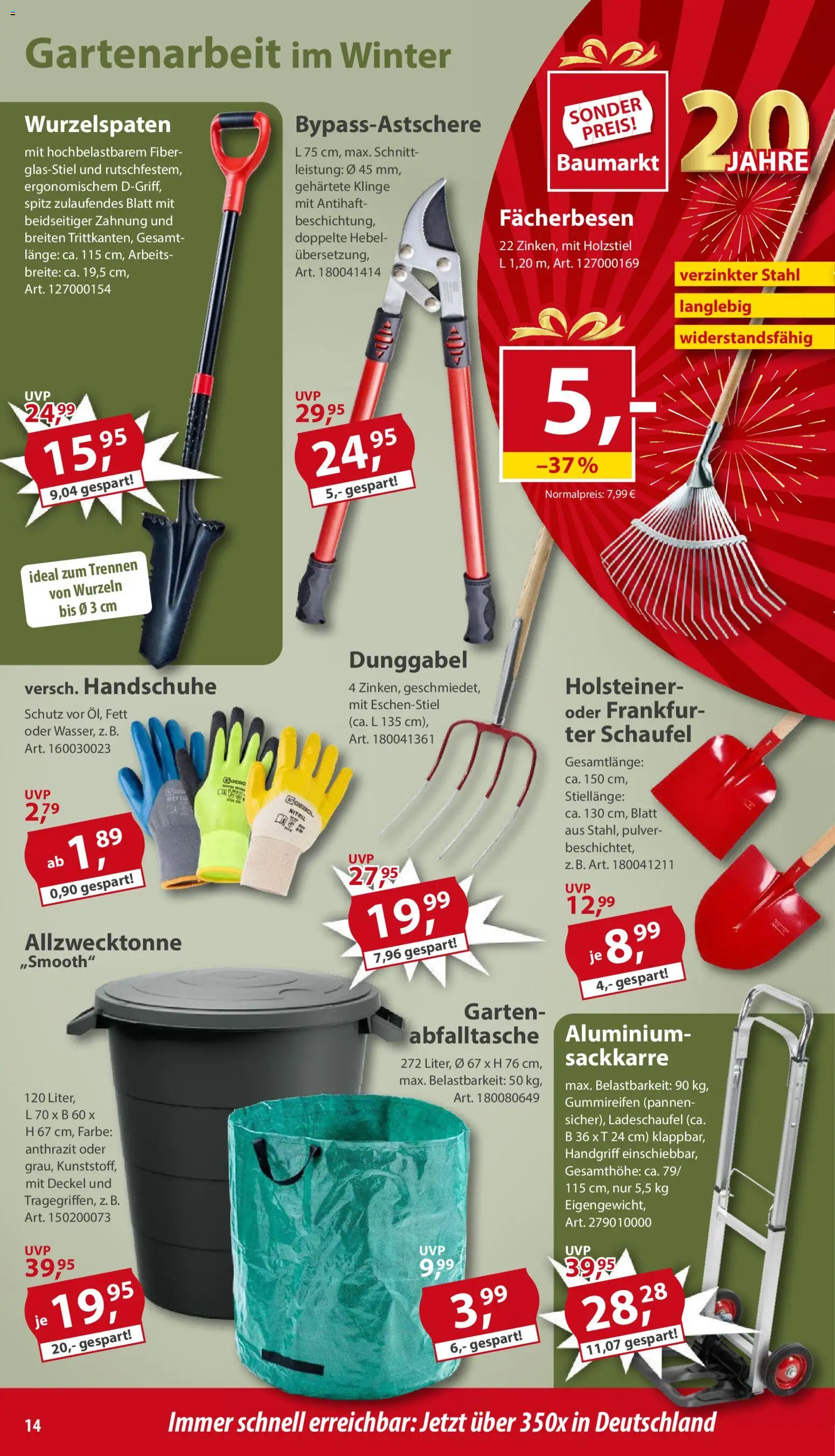 Sonderpreis Baumarkt Prospekt 	 – gültig ab 15.11.2025 | Seite: 14 | Produkte: Handschuhe