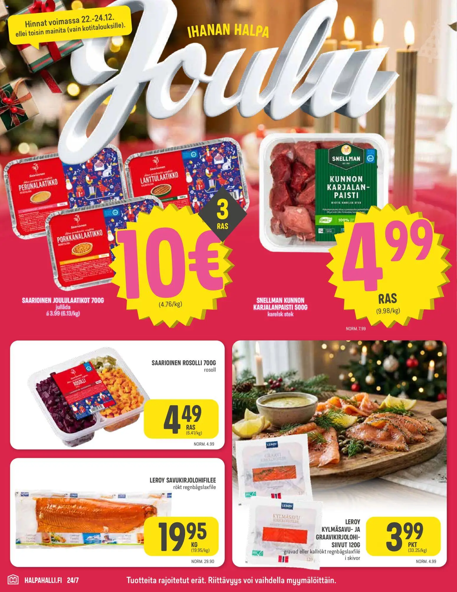 Halpa Halli tarjoukset - Joulu – voimassa 22.12.2025 alkaen | Sivu: 4 | Tuotteet: Voi