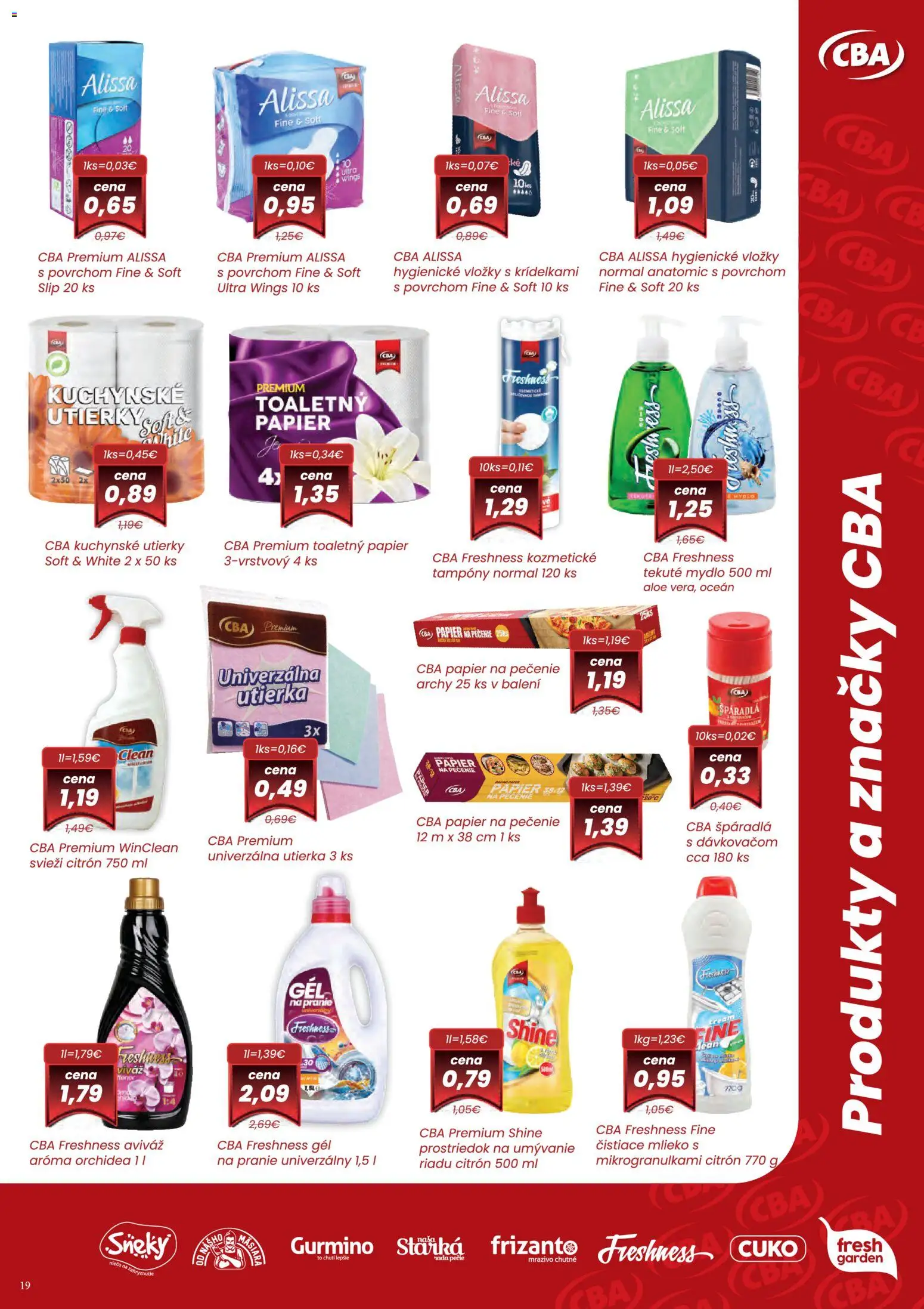 Nové Nitrazdroj akcie – leták je platný od 01.12.2025 | Strana: 19 | Produkty: Mlieko, Toaletný papier, Mydlo, Orchidea