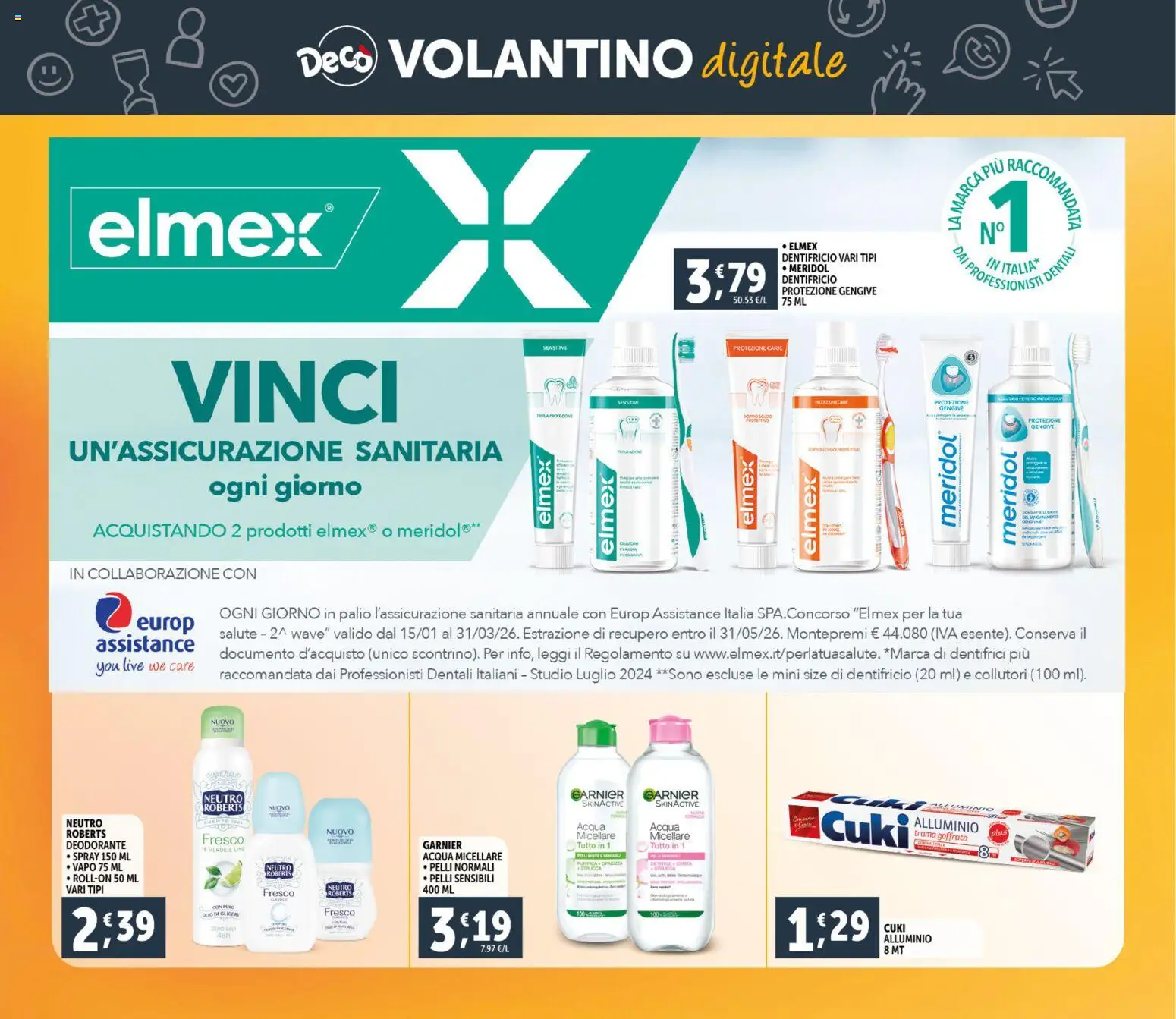 Volantino Decò del 23.02.2026 | Pagina: 30 | Prodotti: Acqua micellare, Acqua, Lime, Alluminio