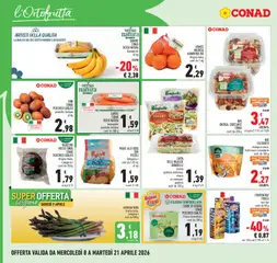 Anteprima del volantino BANANE CONAD VERSO NATURA, biologiche al kg valido a partire dal 08.04.2026 | Pagina: 6 | Prodotti: Yogurt, Arance, Patate, Carote