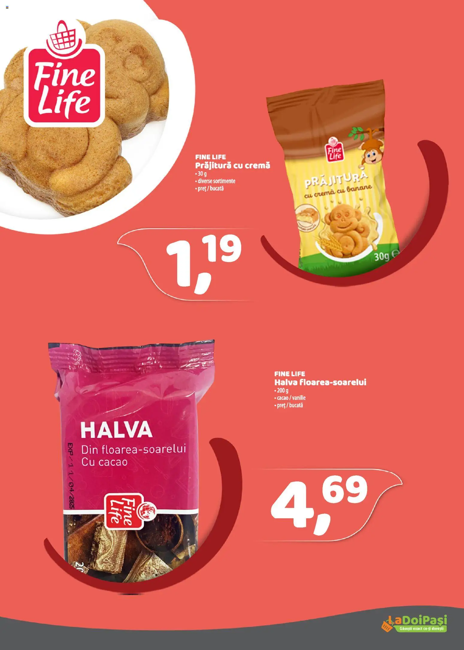 Noul catalog LaDoiPași – valabil de la 01.03.2026 | Pagină: 17 | Produse: Prăjitură, Cremă, Banane, Cacao