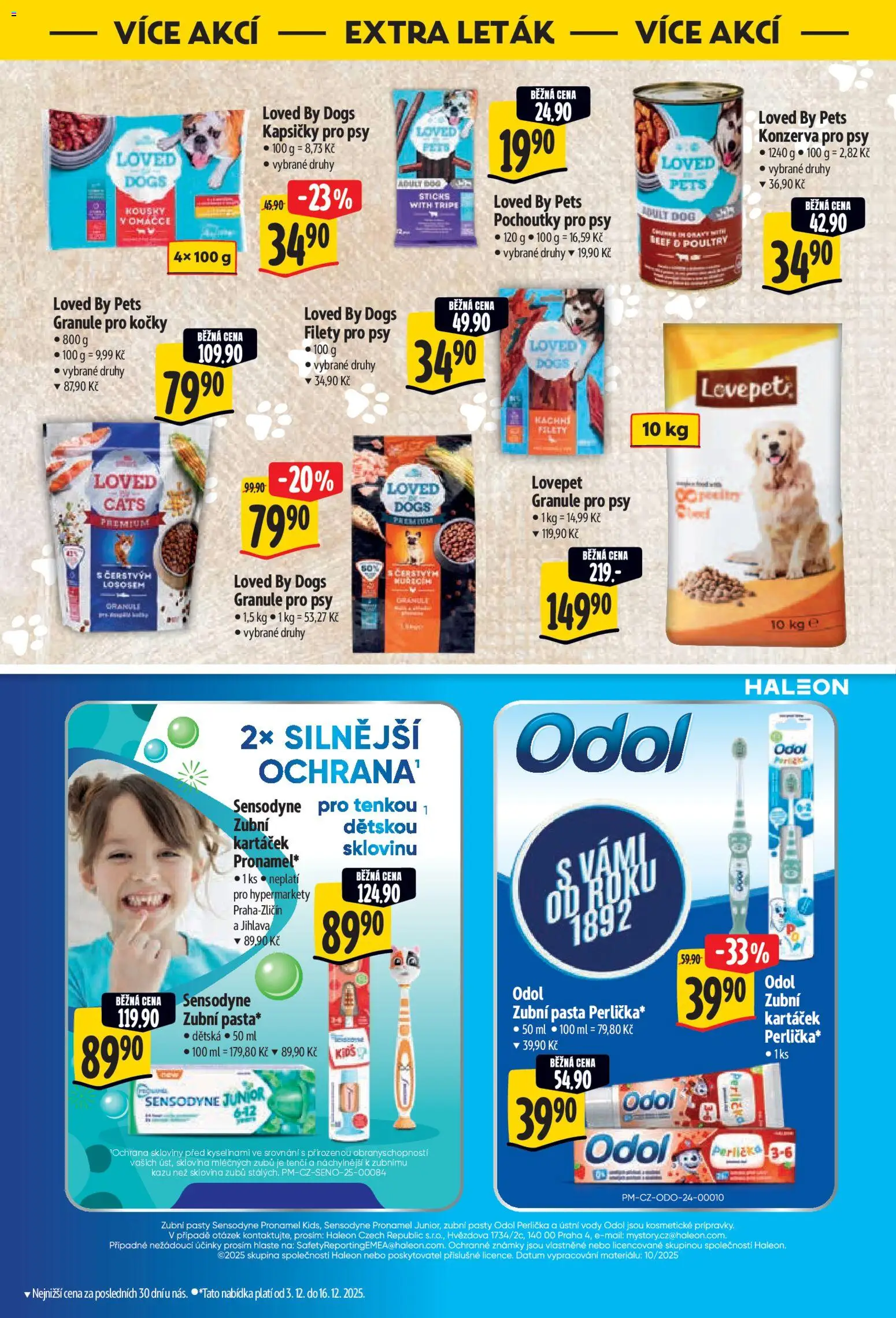 Albert leták - Hypermarket od 03.12.2025 | Strana: 46 | Produkty: Zubní pasta, Zubní kartáček, Granule pro psy, Konzerva pro psy