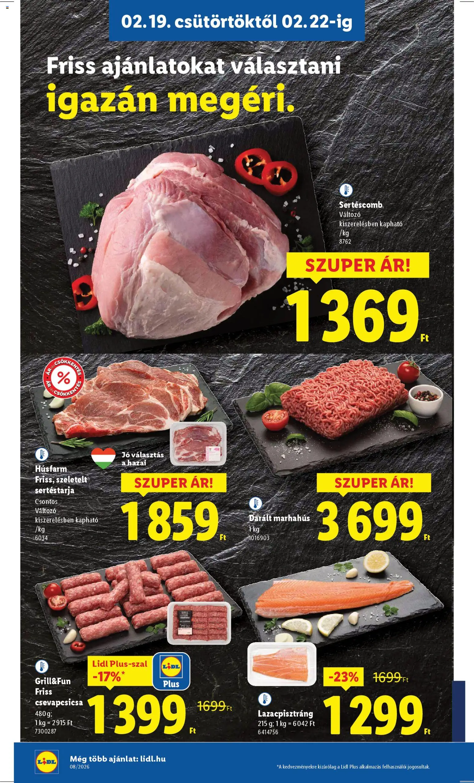 Lidl akciós ujság - amely érvényes a következő dátumtól: 19.02.2026 | Oldal: 6