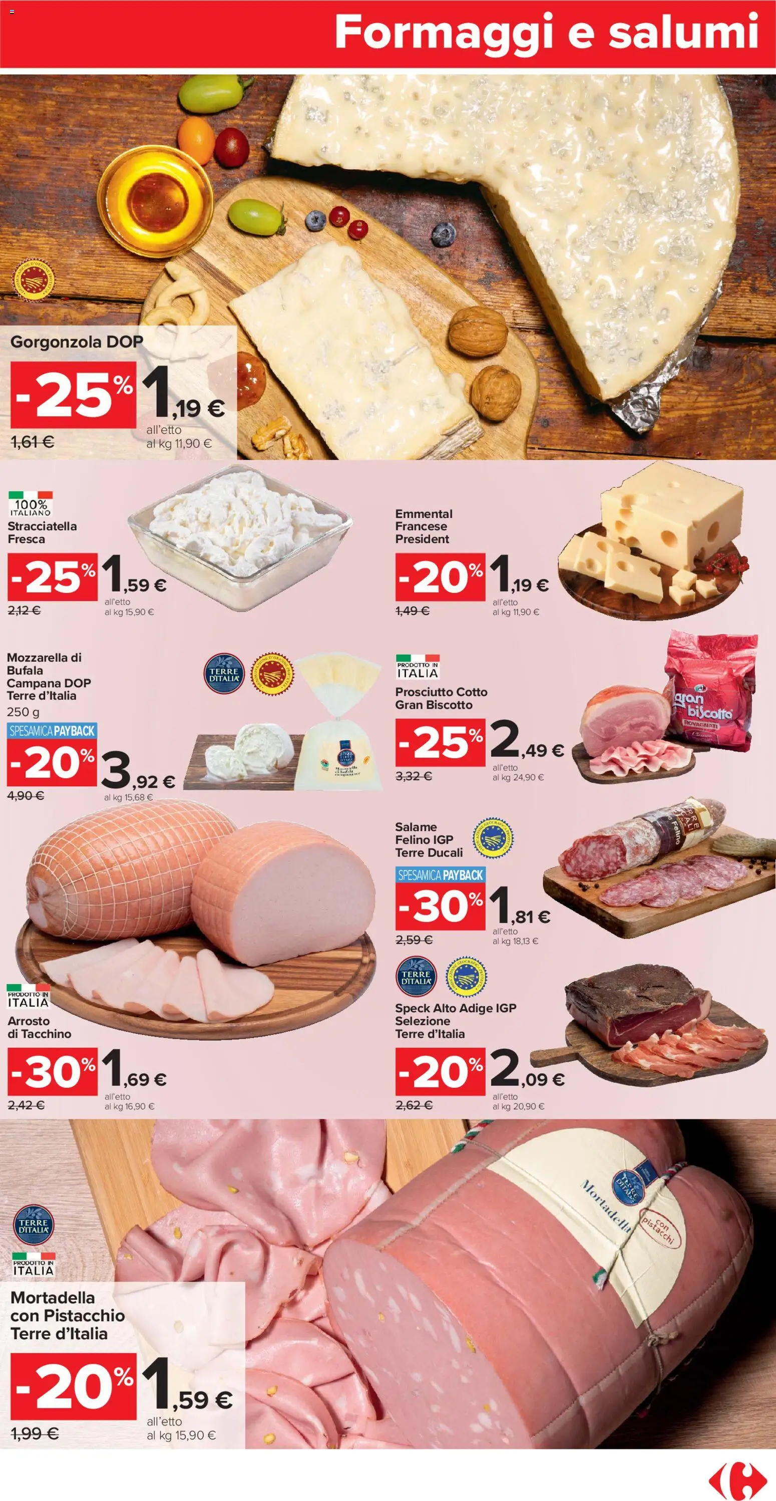 Volantino Carrefour del 02.01.2026 | Pagina: 7 | Prodotti: Salame, Mozzarella, Mortadella, Stracciatella
