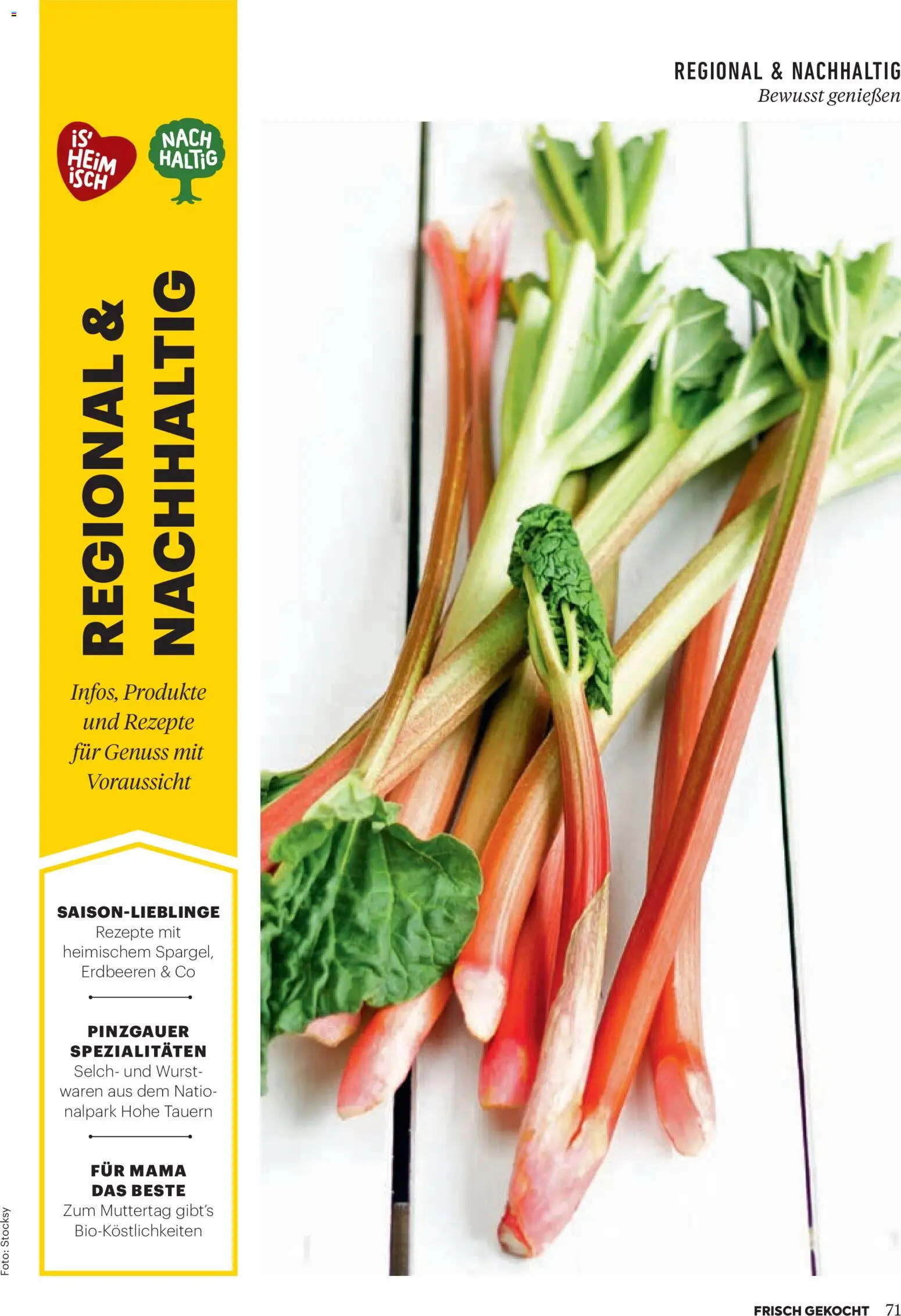 Billa Frisch Gekocht gültig ab 01.05.2026 | Seite: 71 | Produkte: Erdbeeren, Wurst