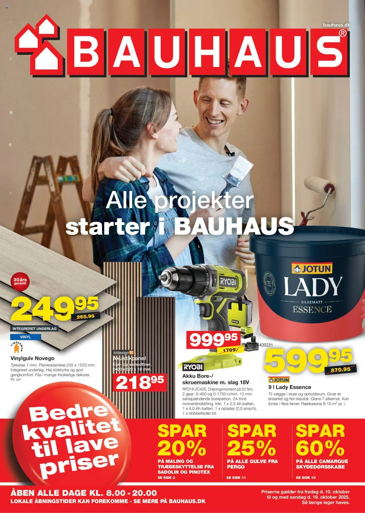 Bauhaus tilbudsavis – gyldig fra 10.10.2025 | Side: 1 | Produkter: Maling