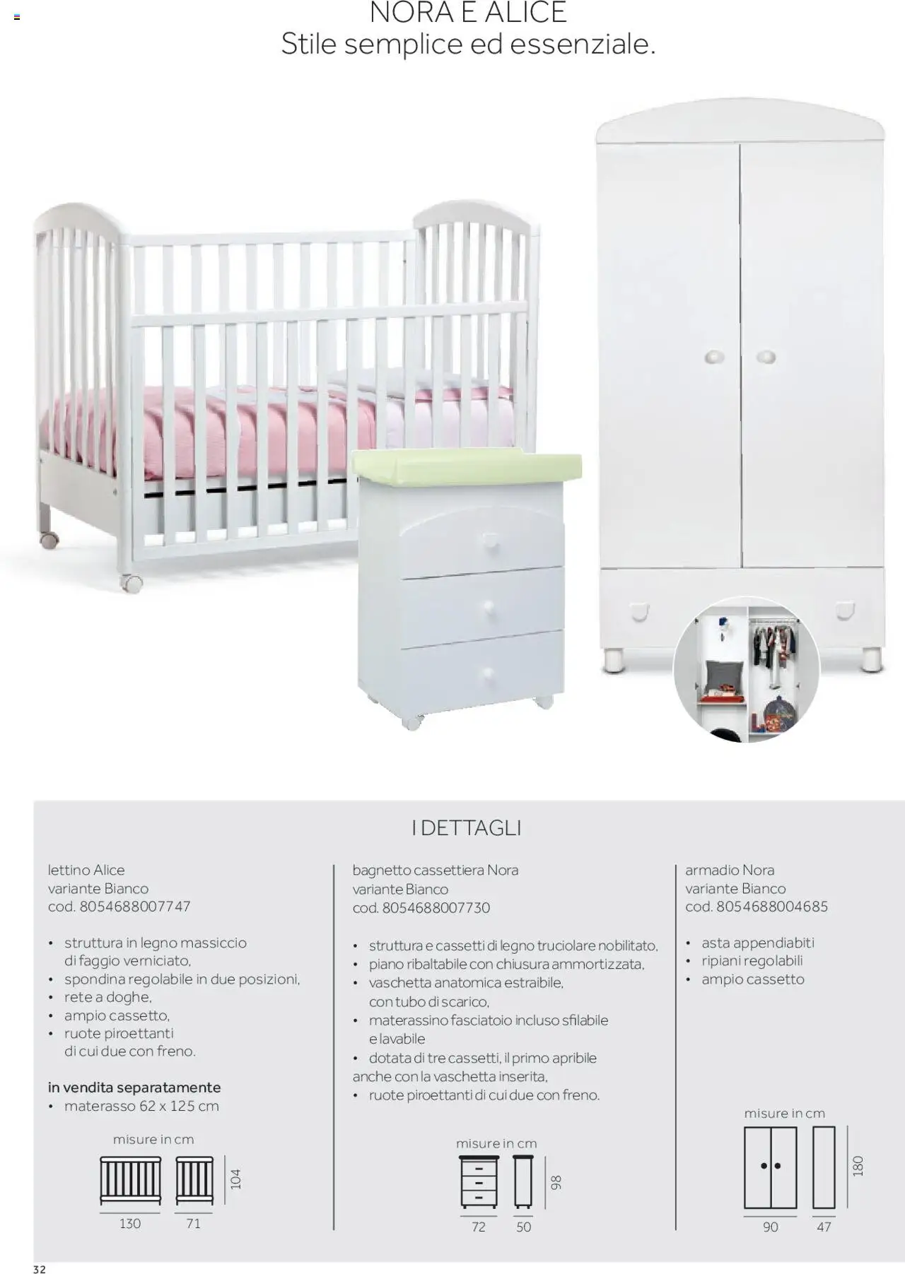 Volantino Prenatal del 01.01.2025 | Pagina: 25 | Prodotti: Tubo, Cassettiera, Fasciatoio, Appendiabiti