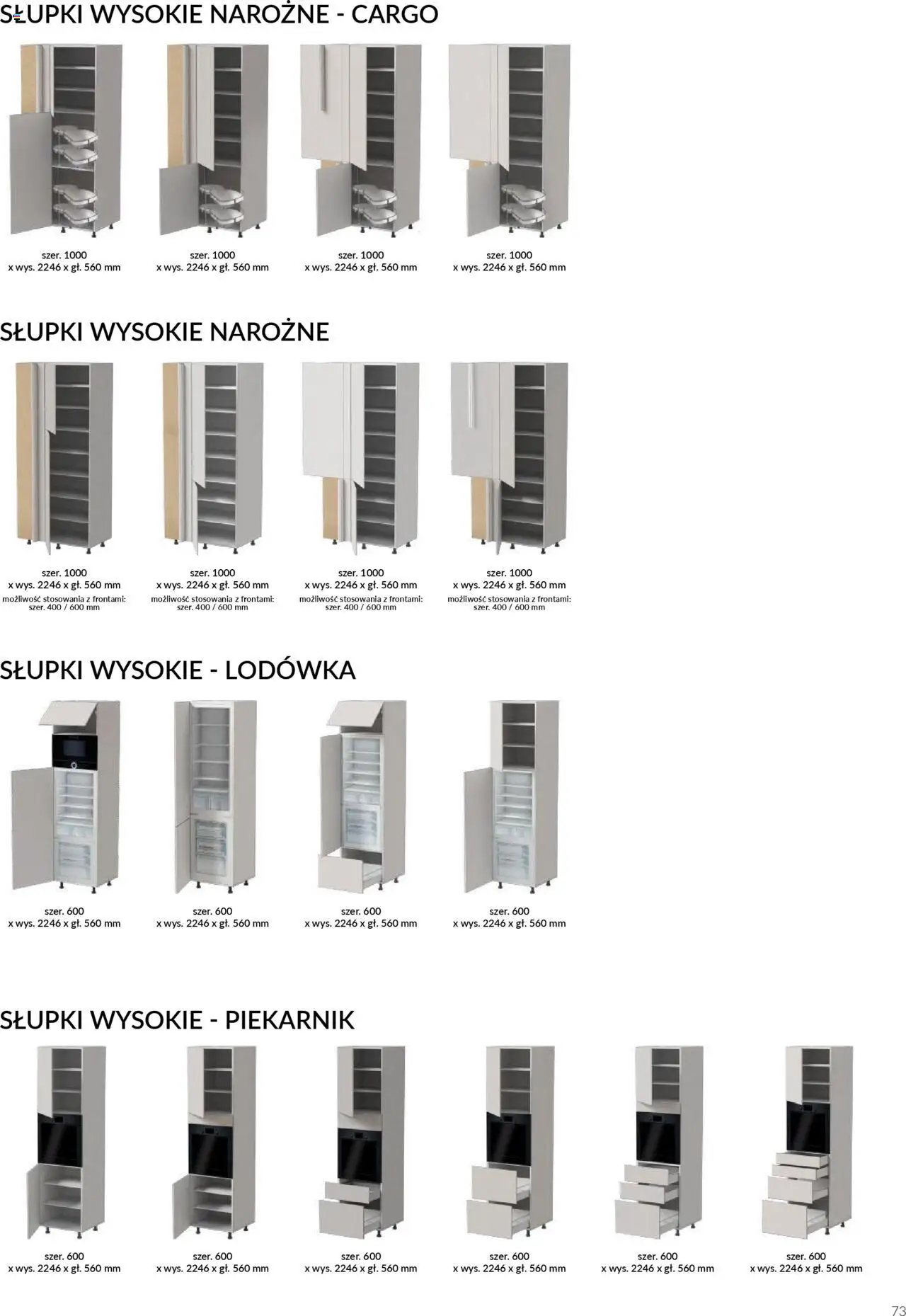 Salony Agata Gazetka - Kuchnie Qubik od 21.03.2025 | Strona: 73 | Produkty: Lodówka, Piekarnik