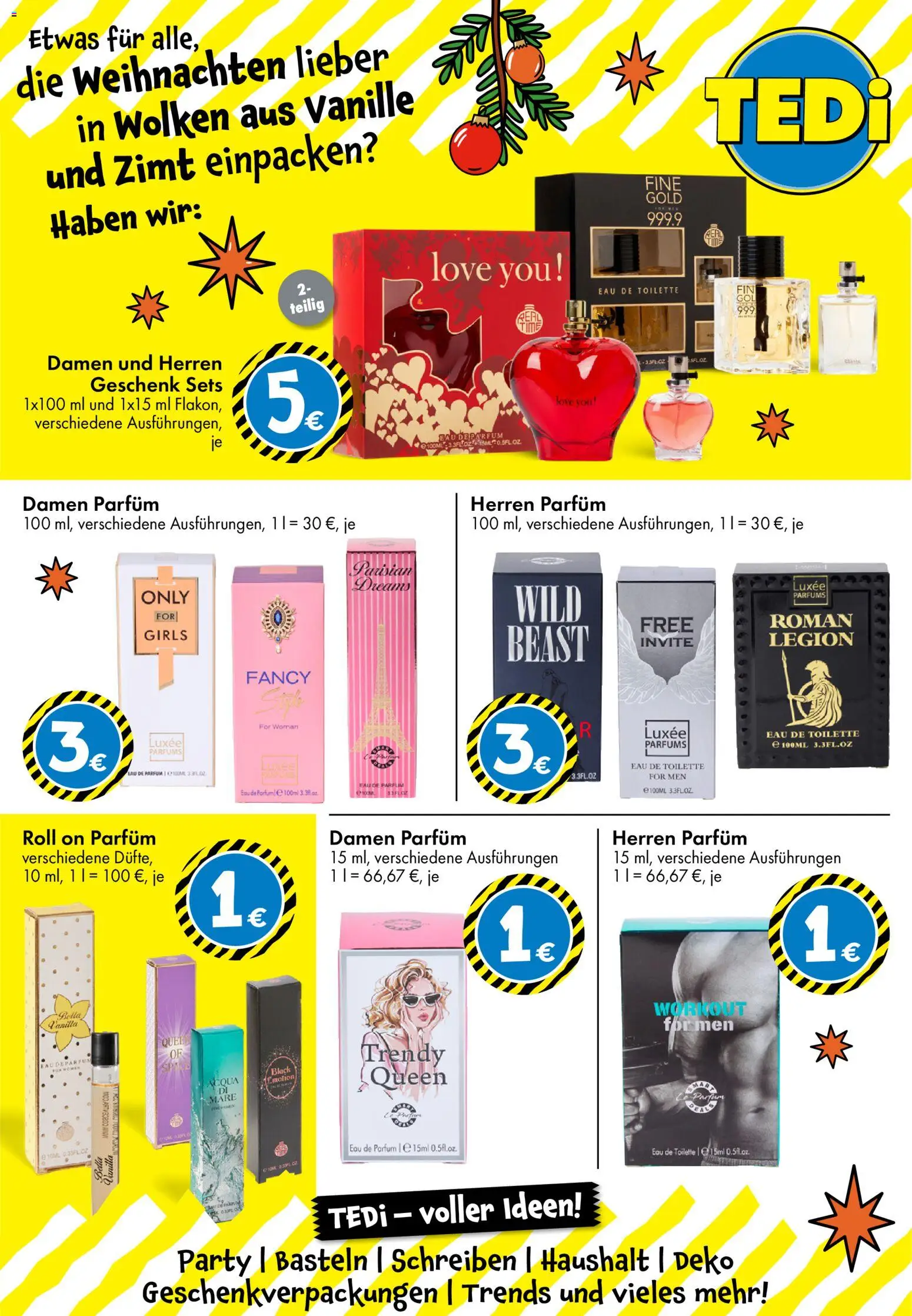 TEDi Flugblatt gültig ab 07.11.2025 | Seite: 30 | Produkte: Toilette, Parfüm, Eau de Toilette