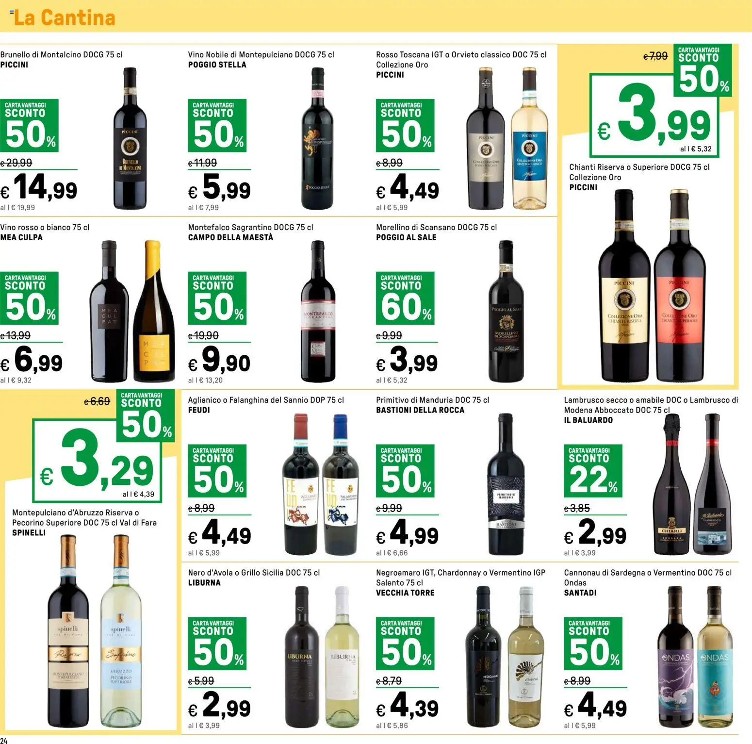 Volantino Iper del 27.03.2026 | Pagina: 24 | Prodotti: Sale, Vino, Pecorino, Vino rosso
