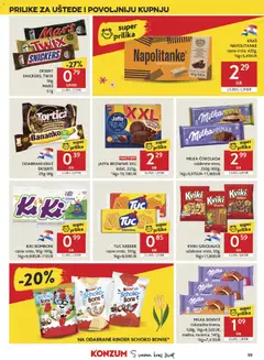 KIKI BOMBONI, razne vrste, 90g-100g - Pregled kataloga iz trgovine Konzum, vrijedi od 25.03.2026 | Stranica: 39