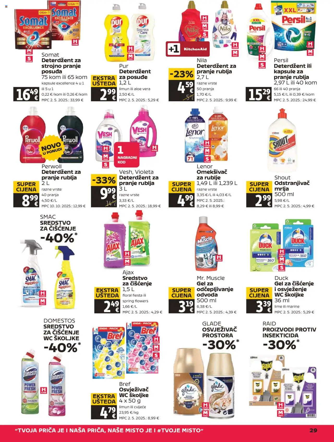 Tommy katalog | vrijedi od 16.10.2025 | Stranica: 29 | Proizvodi: Cvijeće, Domestos, Nila, Somat