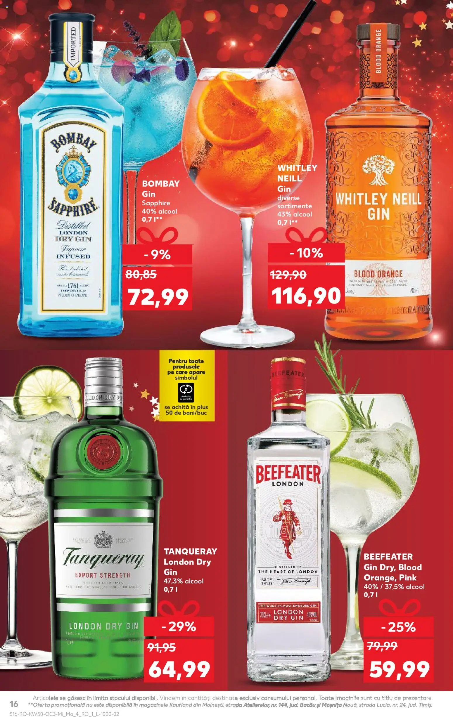 Noul catalog Kaufland – valabil de la 10.12.2025 | Pagină: 16 | Produse: Gin