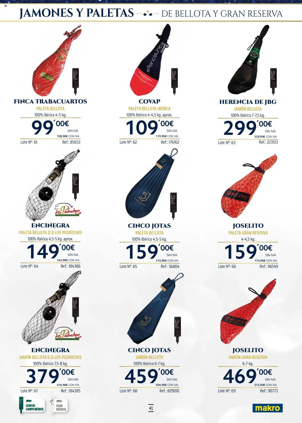 Makro - Lotes y cestas Centro │ válido desde el 04.10.2025 | Página: 41 | Productos: Jamón