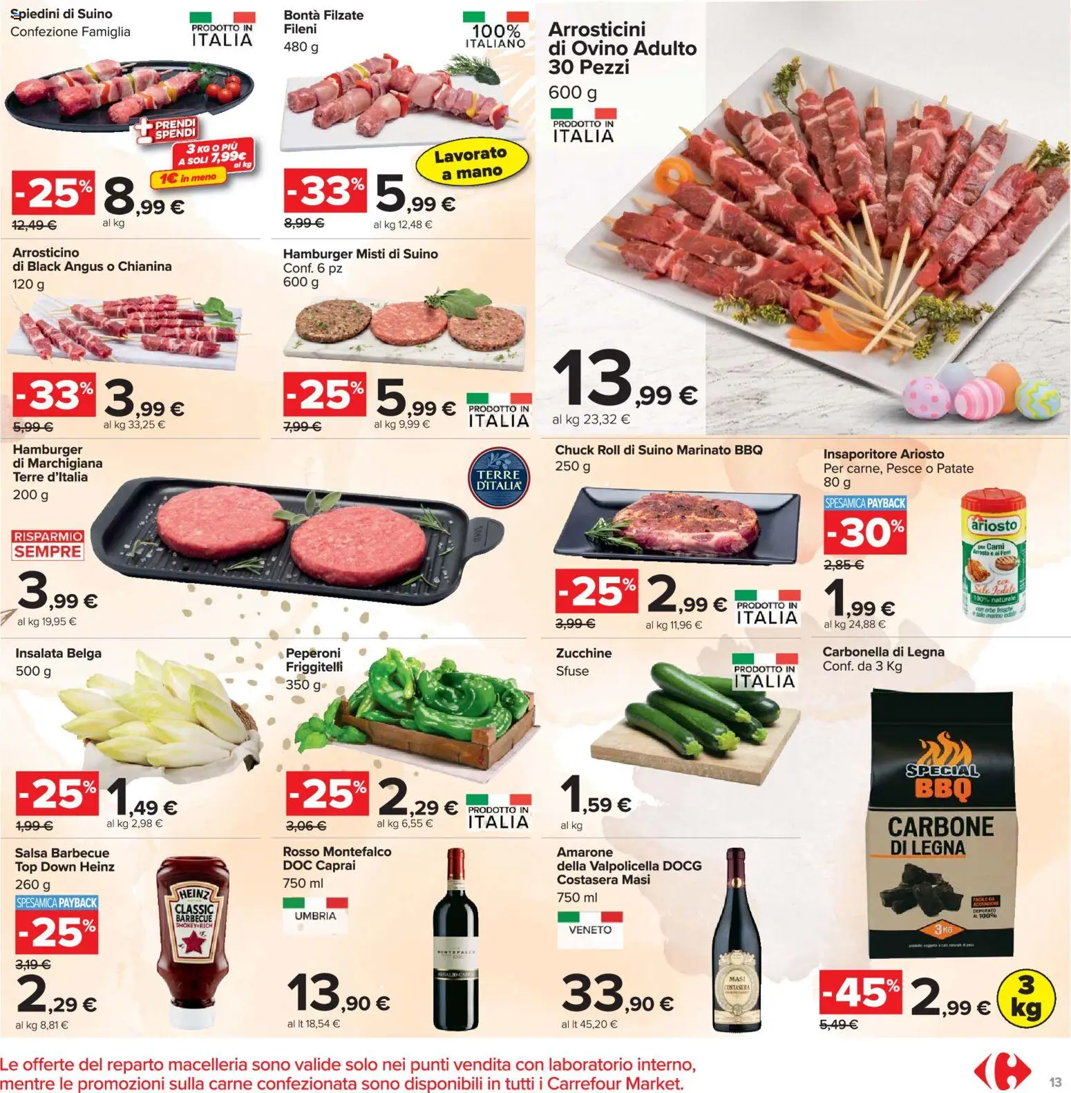 Volantino Carrefour del 24.03.2026 | Pagina: 13 | Prodotti: Pesce, Insalata, Patate, Top