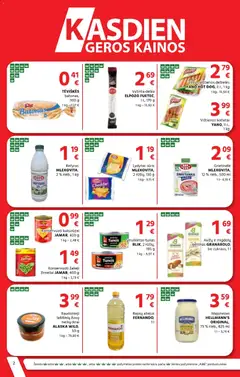 AIBE leidinys galioja nuo 22.01.2026 | Puslapis: 2 | Prekių: Grietinėlė, Batonas, Aliejus, Žirneliai