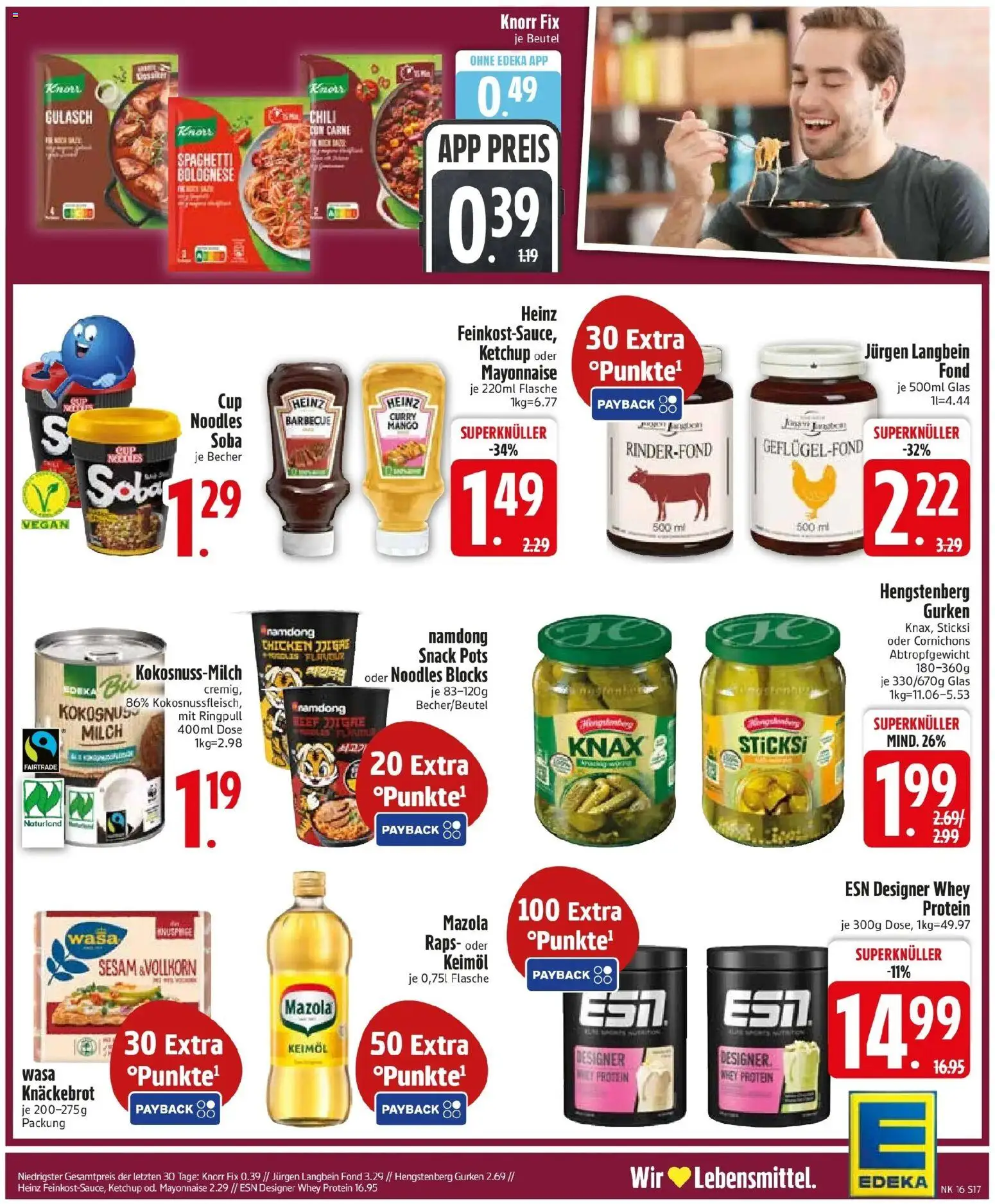 Edeka prospekt Garching	 – gültig ab 13.04.2026 | Seite: 19 | Produkte: Knorr fix, Mayonnaise, Gulasch, Ketchup