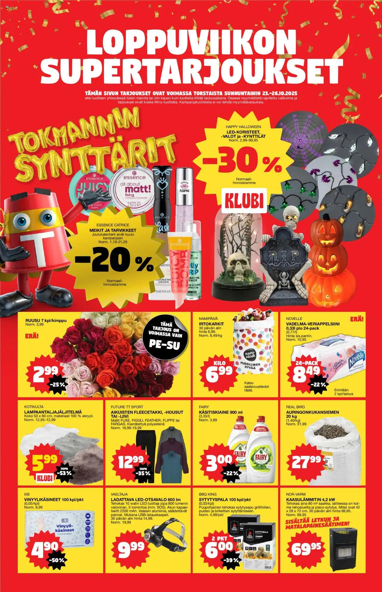 Tokmanni tarjoukset – voimassa 20.10.2025 alkaen | Sivu: 24 | Tuotteet: Irtokarkit, Liivi, Käsineet, Kynttilät