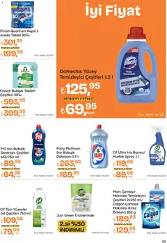 08.01.2026 tarihinden itibaren geçerli olan Migros kataloğu önizlemesi | Sayfa: 59 | Ürünler: Yüzey temizleyici, Tablet, Bulaşık makinesi