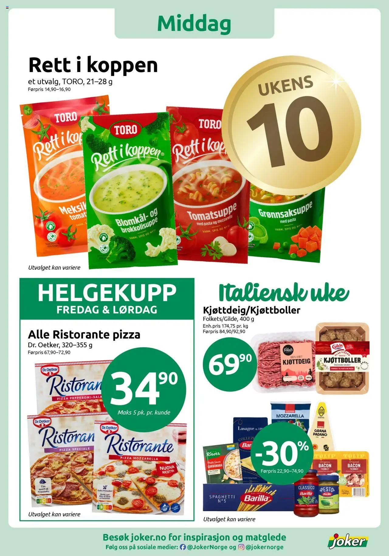  | Side: 10 | Produkter: Bavețică, Pizza, Pasta, Knickers