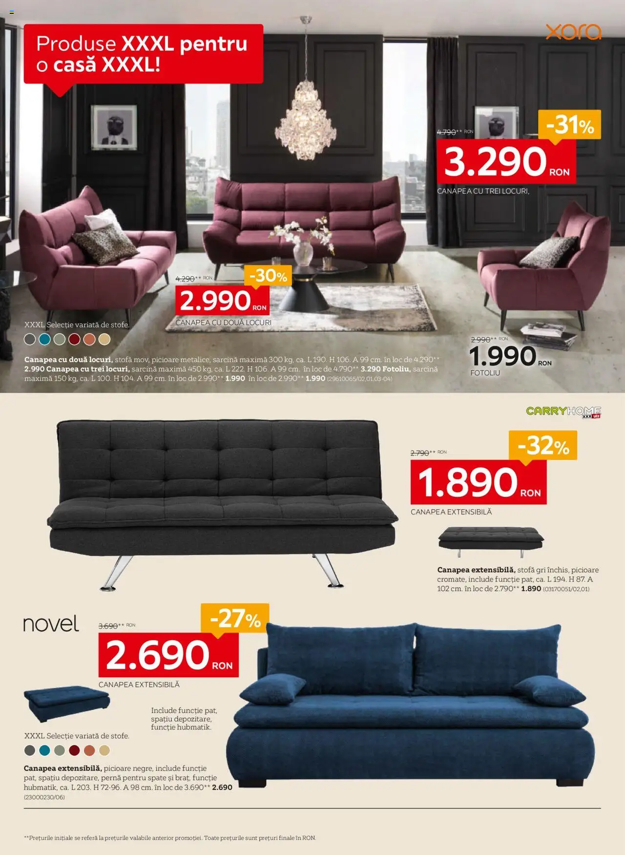 Noul catalog XXXLutz – valabil de la 06.10.2025 | Pagină: 6 | Produse: Pernă, Fotoliu, Canapea