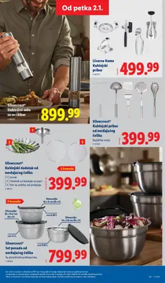 Silvercrest® Električni mlin za so i biber, Electric salt and pepper mill - pregled Lidl kataloga - važi od 02.01.2026 | Strana: 67 | Proizvode: Silvercrest, Mlin za so i biber, Mlin, So
