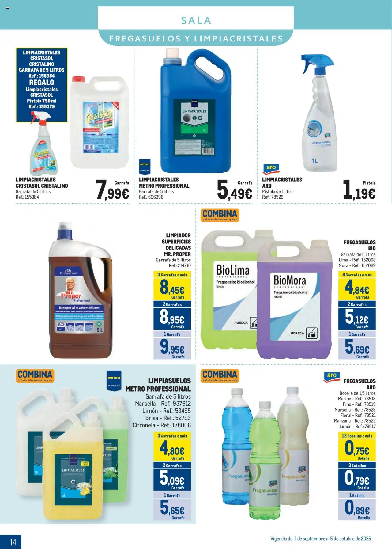 Makro - Especial Limpieza Norte II │ válido desde el 01.09.2025 | Página: 14 | Productos: Lima, Limpiacristales, Manzana