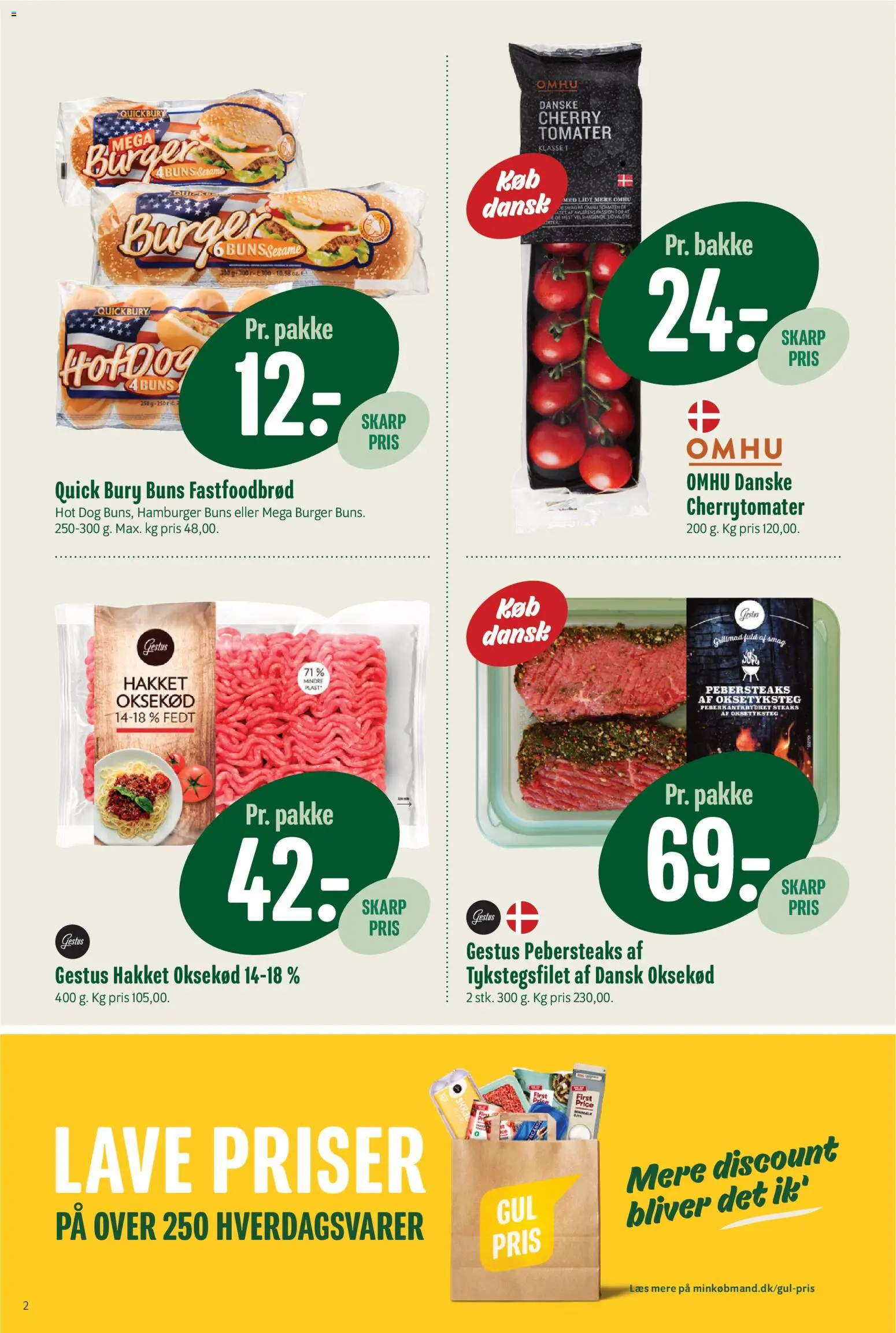 Min Købmand tilbudsavis – gyldig fra 24.04.2026 | Side: 2 | Produkter: Tomater, Oksekød, Cherry, Cherrytomater
